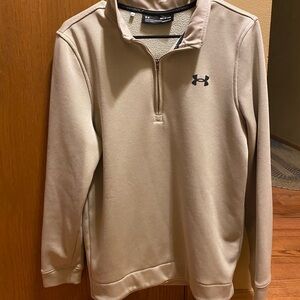 Under Armour Beige ColdGear Pullover quarter zip